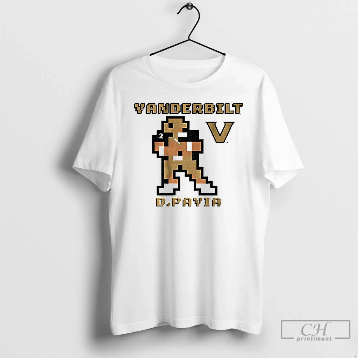 Premium Diego Pavia 8 Bit Retro Baller Vanderbilt Commodores Football T Shirts Unisex , , , Long Sleeve Tee