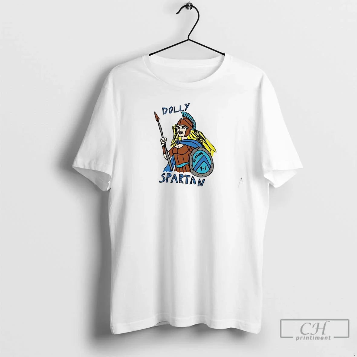 Premium Dolly Spartan Art T Shirts Unisex , , , Long Sleeve Tee