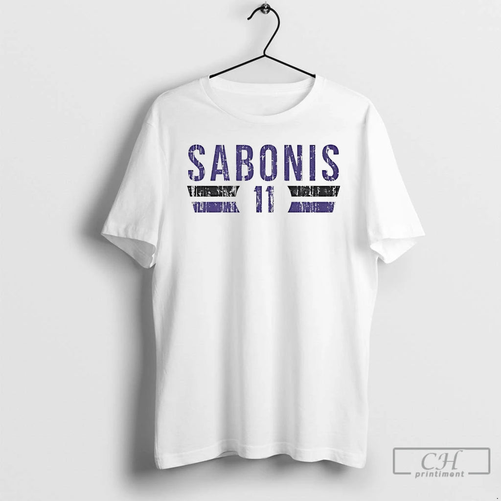 Premium Domantas Sabonis 11 Sacramento Kings Player Name And Number