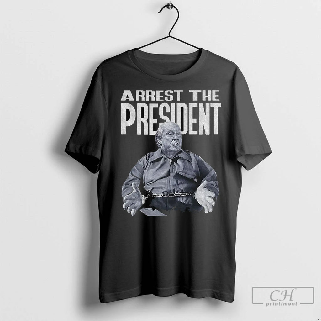 Premium Donald Trump Bald Lock Him Up Illustration Arrest The President