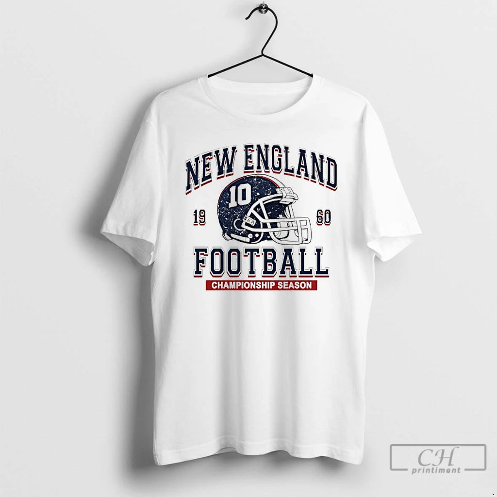 Premium Drake Maye New England 1960 Football Championship Season Helmet Vintage