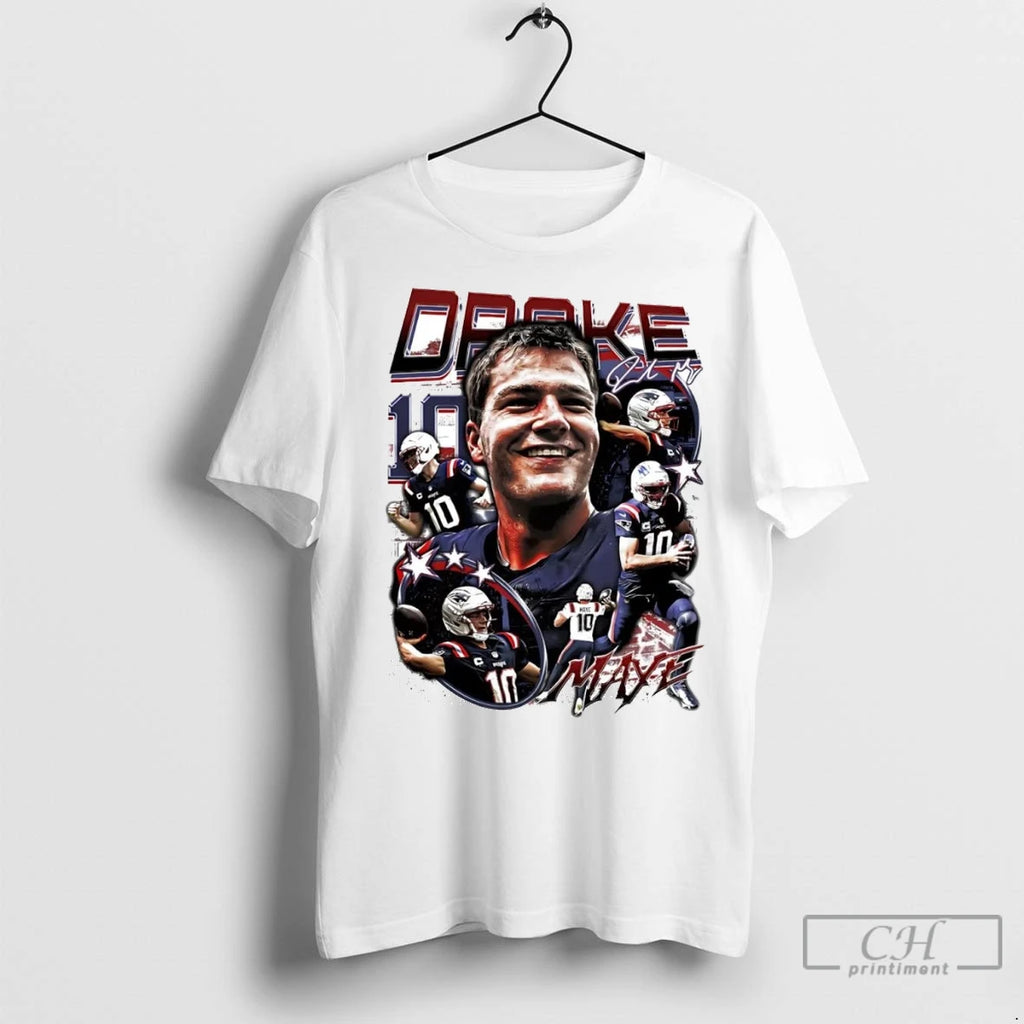 Premium Drake Maye Picture Collage Ne Patriots