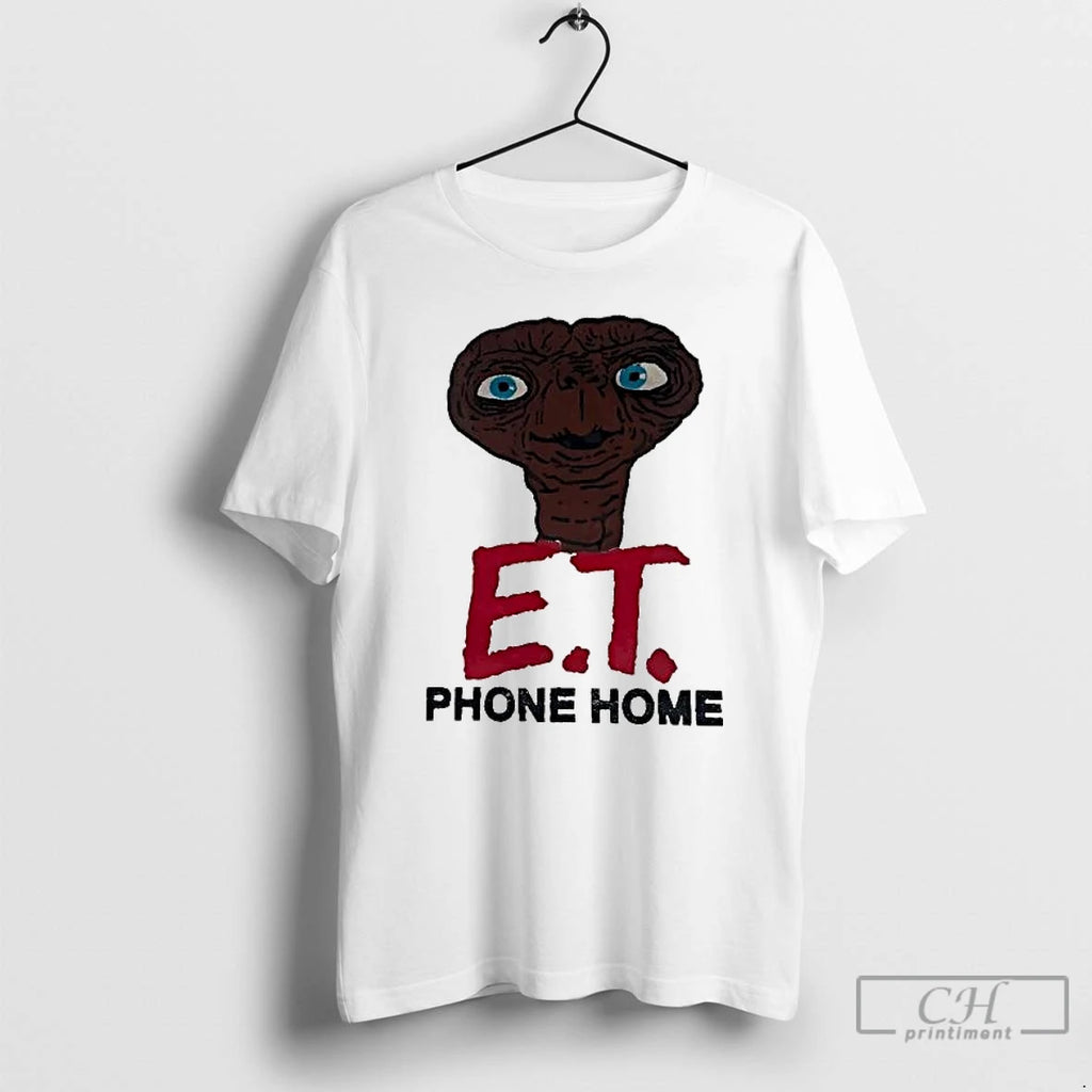 Premium E T The Extra Terrestrial Phone Home Tee