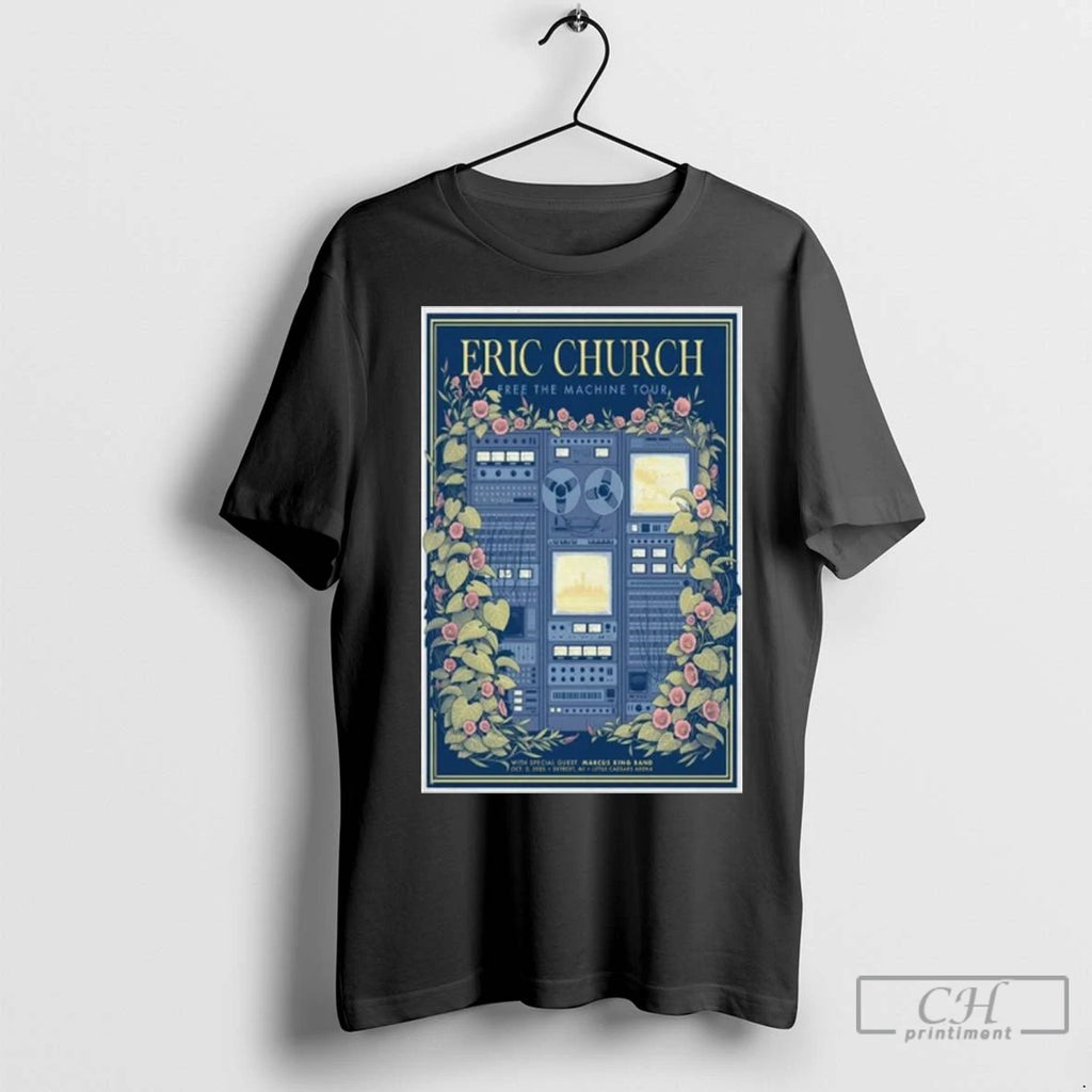 Premium Eric Church Little Caesars Arena Oct 2 2025 Long Sleve