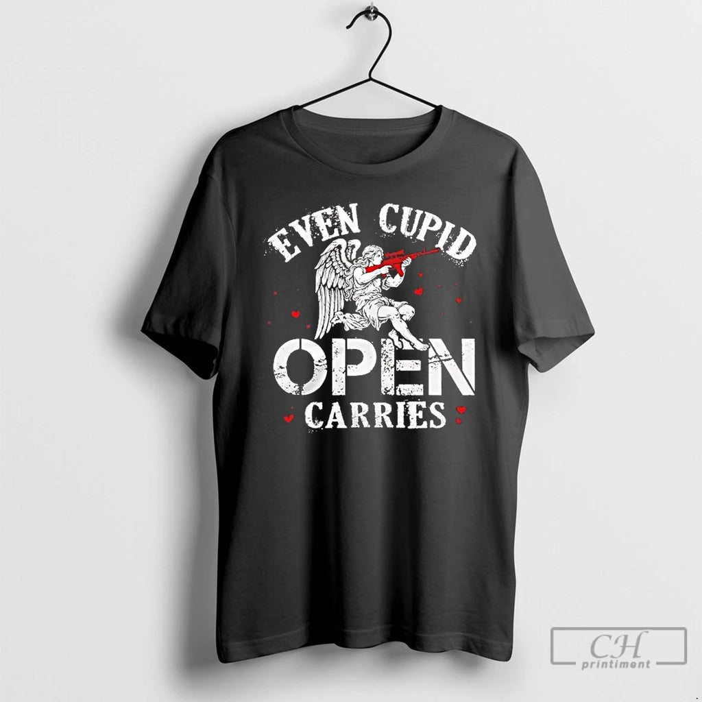 Premium Even Cupid Open Carries Gun Valentine Day