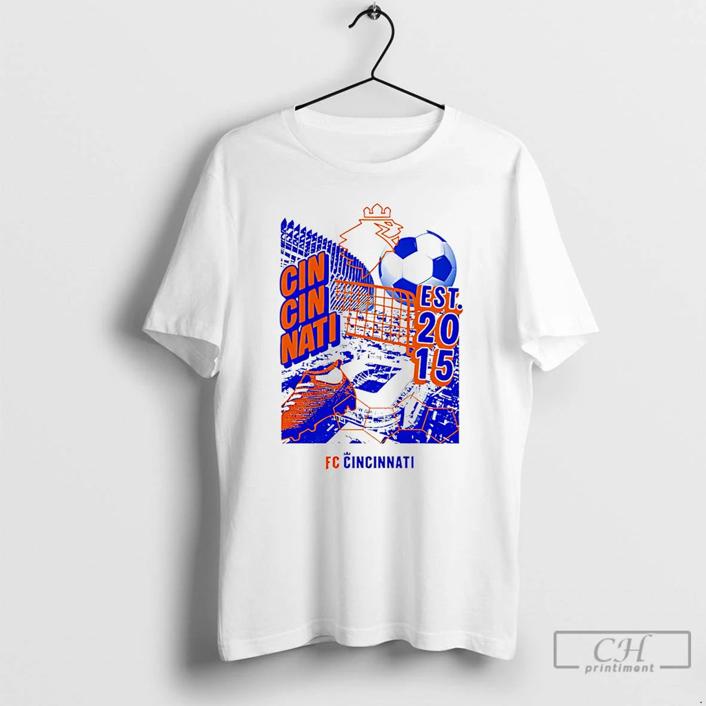 Premium Fc Cincinnati Grunge Collage Est 2015 Stadium