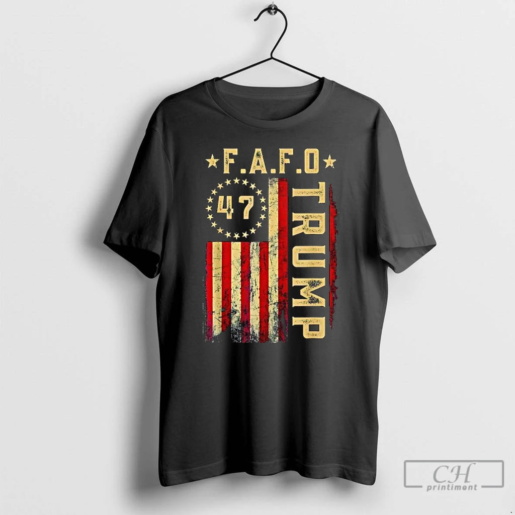 Premium Fafo Trump President 47 Trump Fafo American Flag