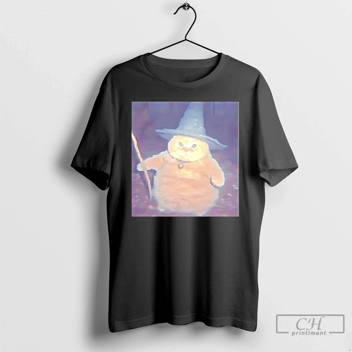 Premium Fat Cat Wizard Halloween T Shirts Unisex , , , Long Sleeve Tee