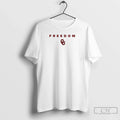 Premium Freedom Charlie Kirk Turning Point Usa X The University Of Oklahoma 2 Sided Unisex , , , Long Sleeve Tee