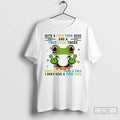 Premium Frog Middle Finger With A Fuck Fuck Here And A Fuck Fuck There Here Unisex , , , Long Sleeve Tee