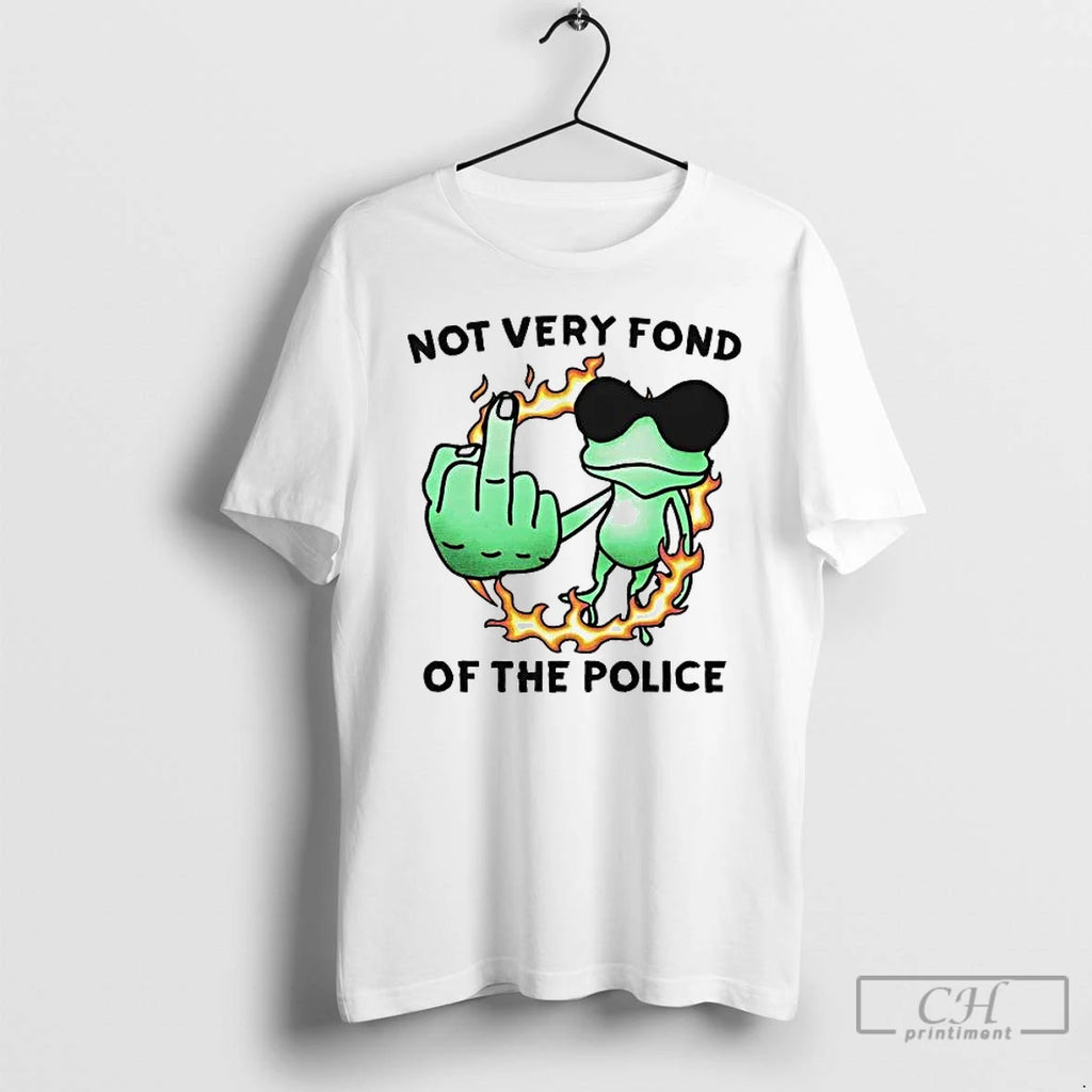 Premium Frog Not Very Fond Of The Police Tee