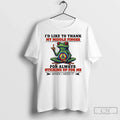 Premium Frog Tattoo Id Like To Thank My Middle Finger For Always Sticking Up For Unisex , , , Long Sleeve Tee