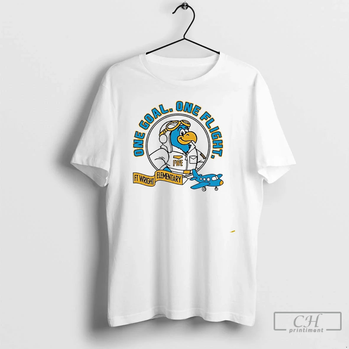 Premium Ft Wright Elementary Falcons One Goal One Flight T Shirts Unisex , , , Long Sleeve Tee