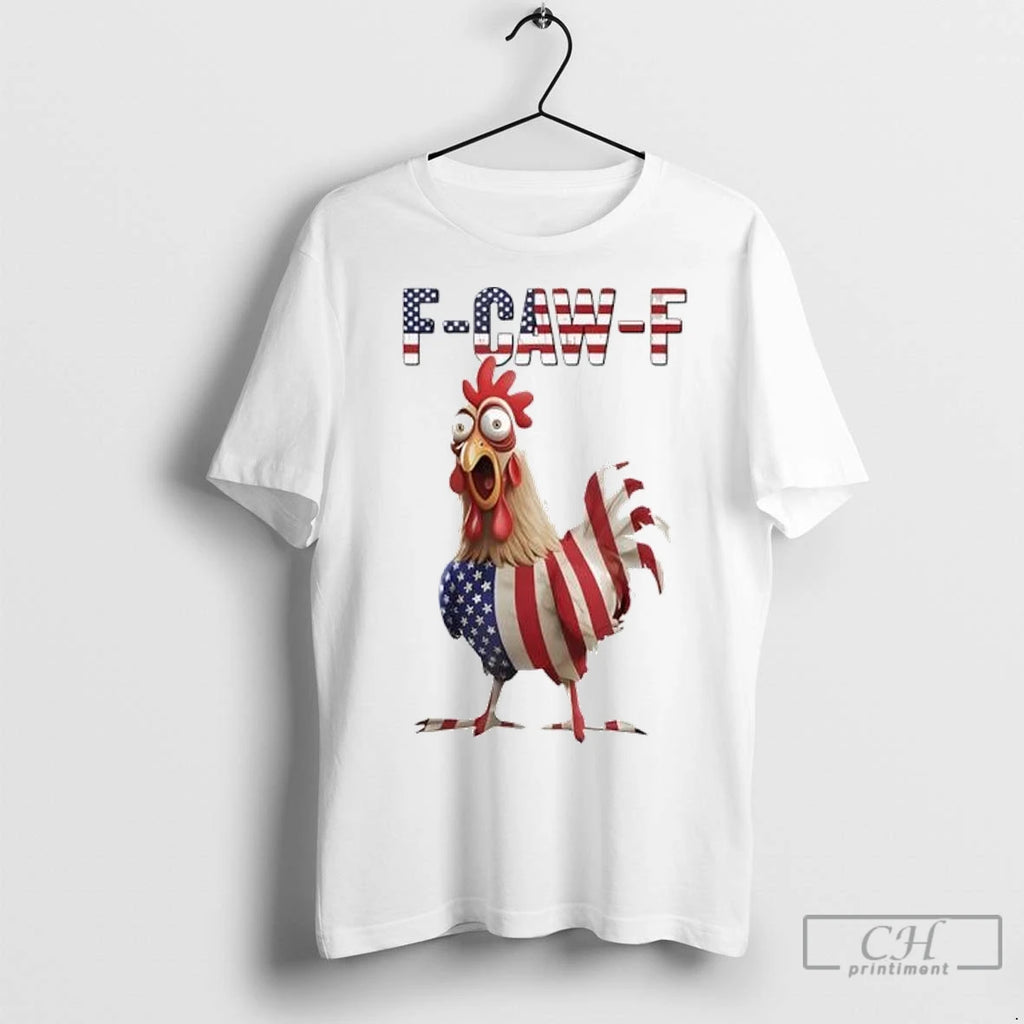 Premium Funny F Caw F Chicken Usa Flag Fcawf American Chicken