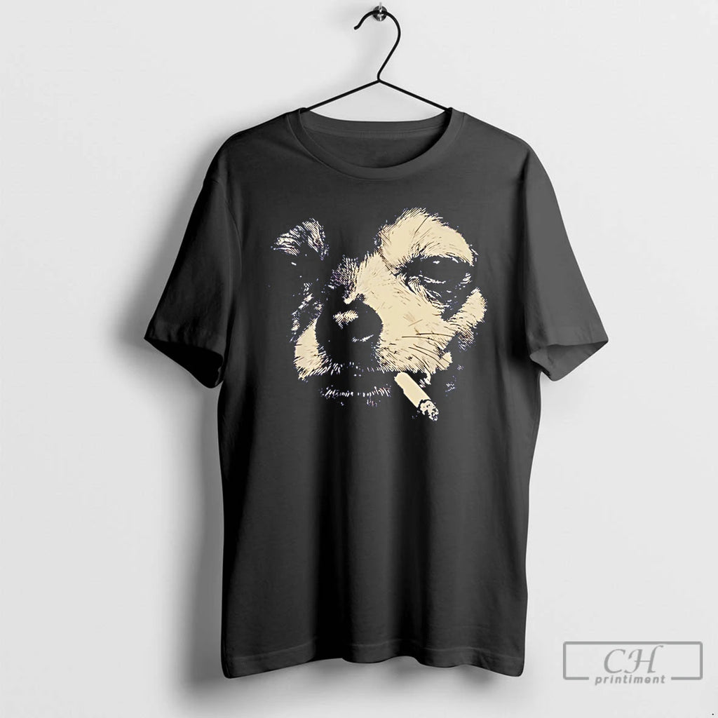 Premium Funny Dog Smoking Chihuahua Vintage