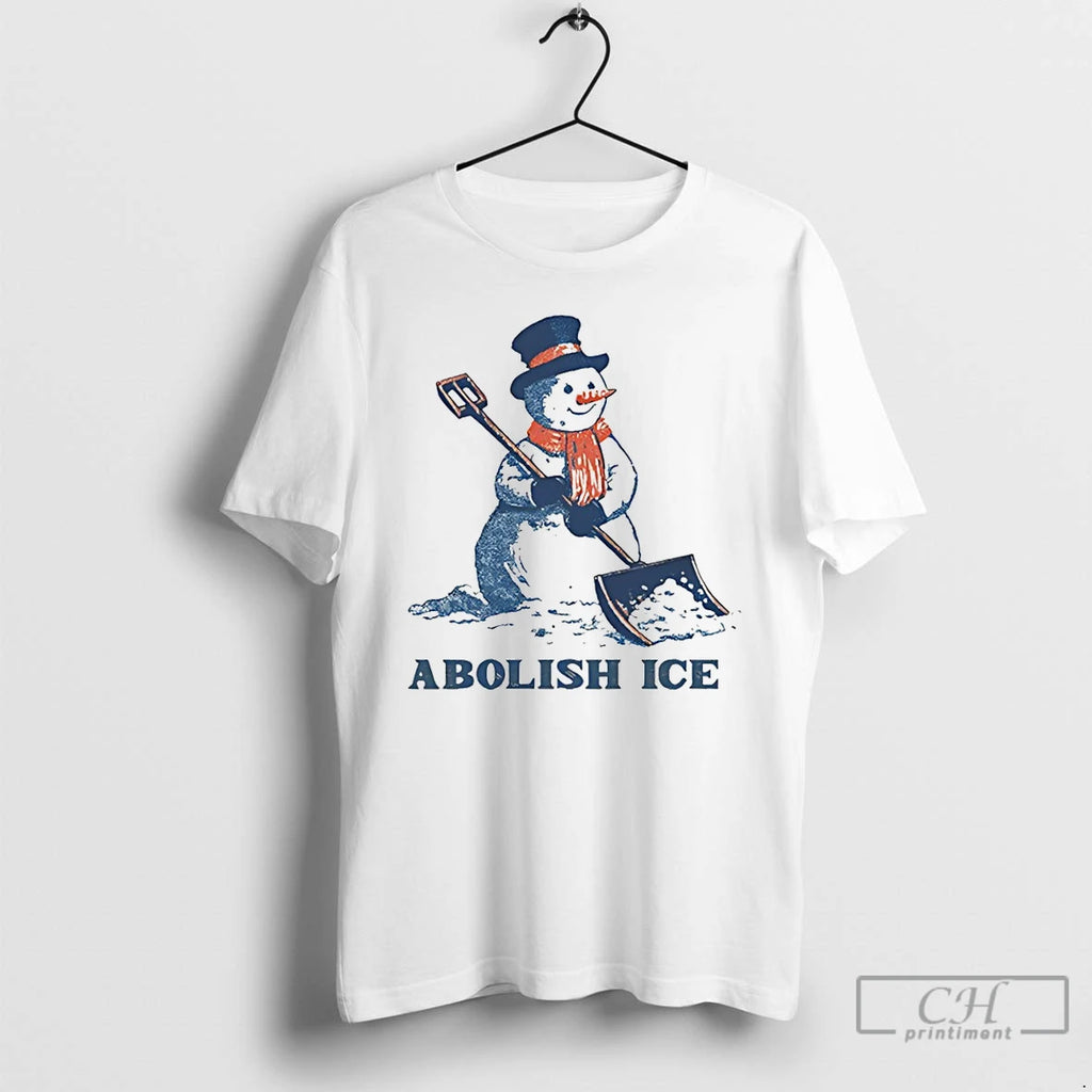 Premium Funny Winter Cute Snowman Abolish Ice