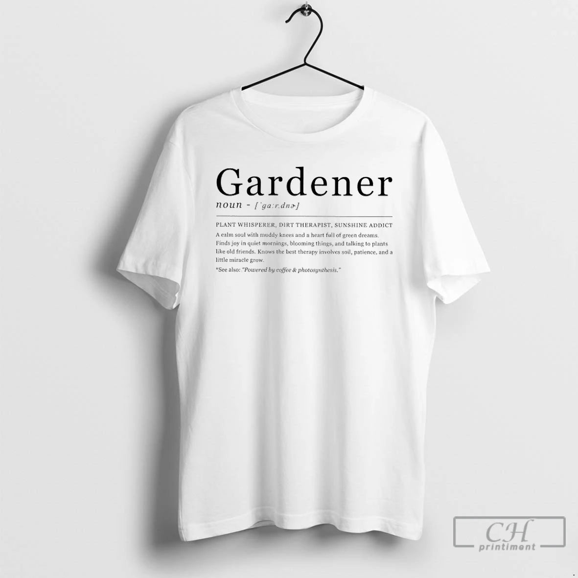 Premium Gardener Definition Plant Whisperer Dirt Therapist Sunshine Addict