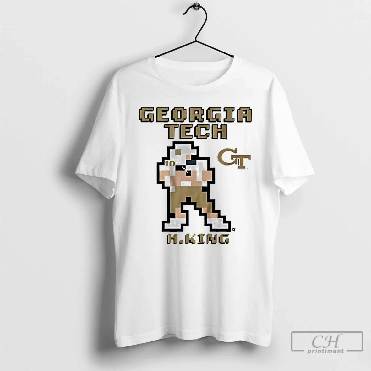Premium Georgia Tech Football Haynes King Retro Baller Graphic T Shirts Unisex , , , Long Sleeve Tee