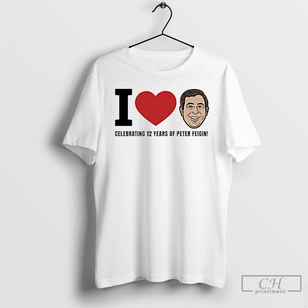 Premium Giannis Antetokounmpo Wearing I Love Celebrating 12 Years Of Peter Feigin T Shirts Sweater