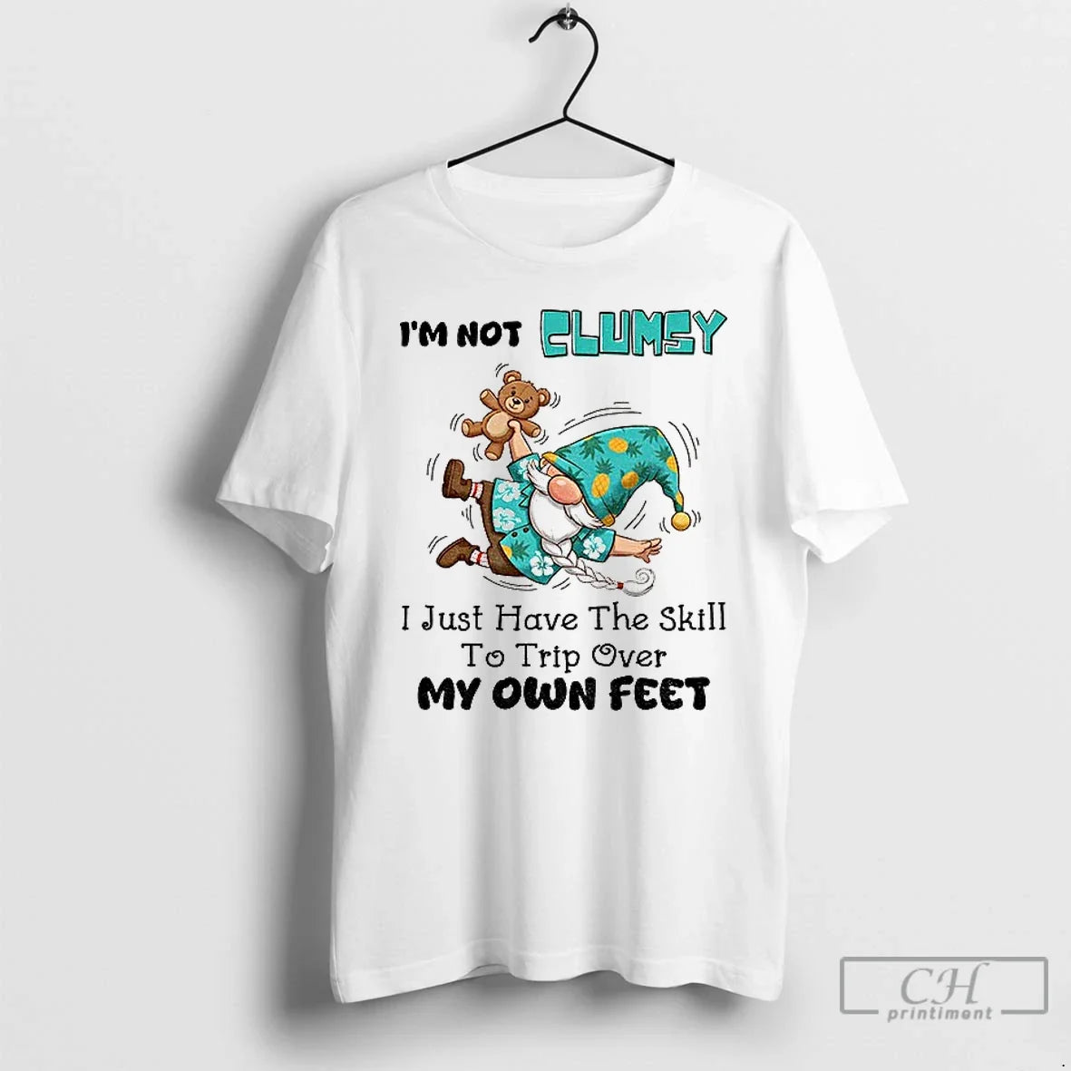 Premium Gnome Im Not Clumsy I Just Have The Skill To Trip Over My Own Unisex , , , Long Sleeve Tee