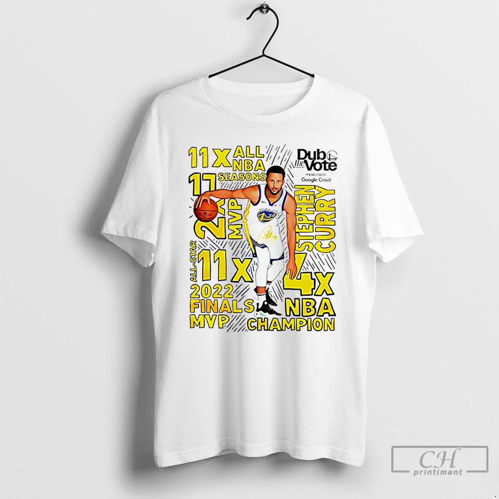 Premium Golden State Warriors Stephen Curry 11x All Nba Seasons