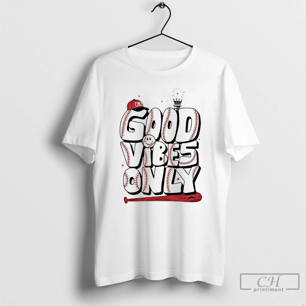 Premium Good Vibes Only Cincinnati Baseball