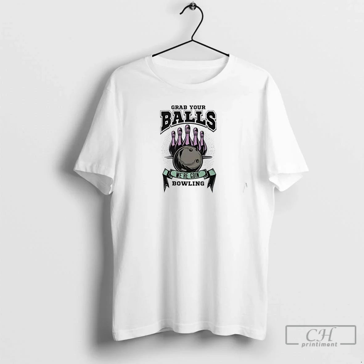 Premium Grab Your Balls Bowling Adult T Shirts Unisex , , , Long Sleeve Tee