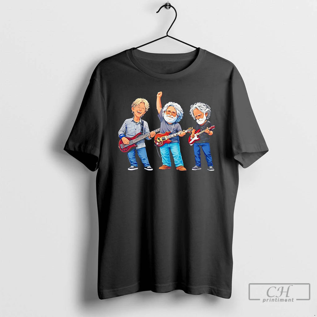 Premium Grateful Dead Band Members Bob Weir Jerry Garcia Phil Lesh Tribute T Shirts Sweater