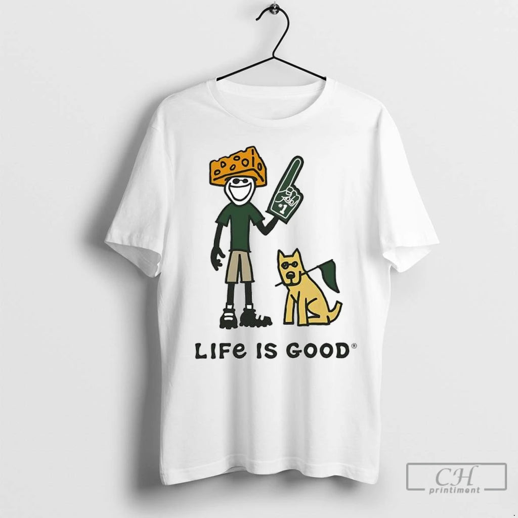 Premium Green Bay Packers Lambeau Field Life Is Good Cheesehead