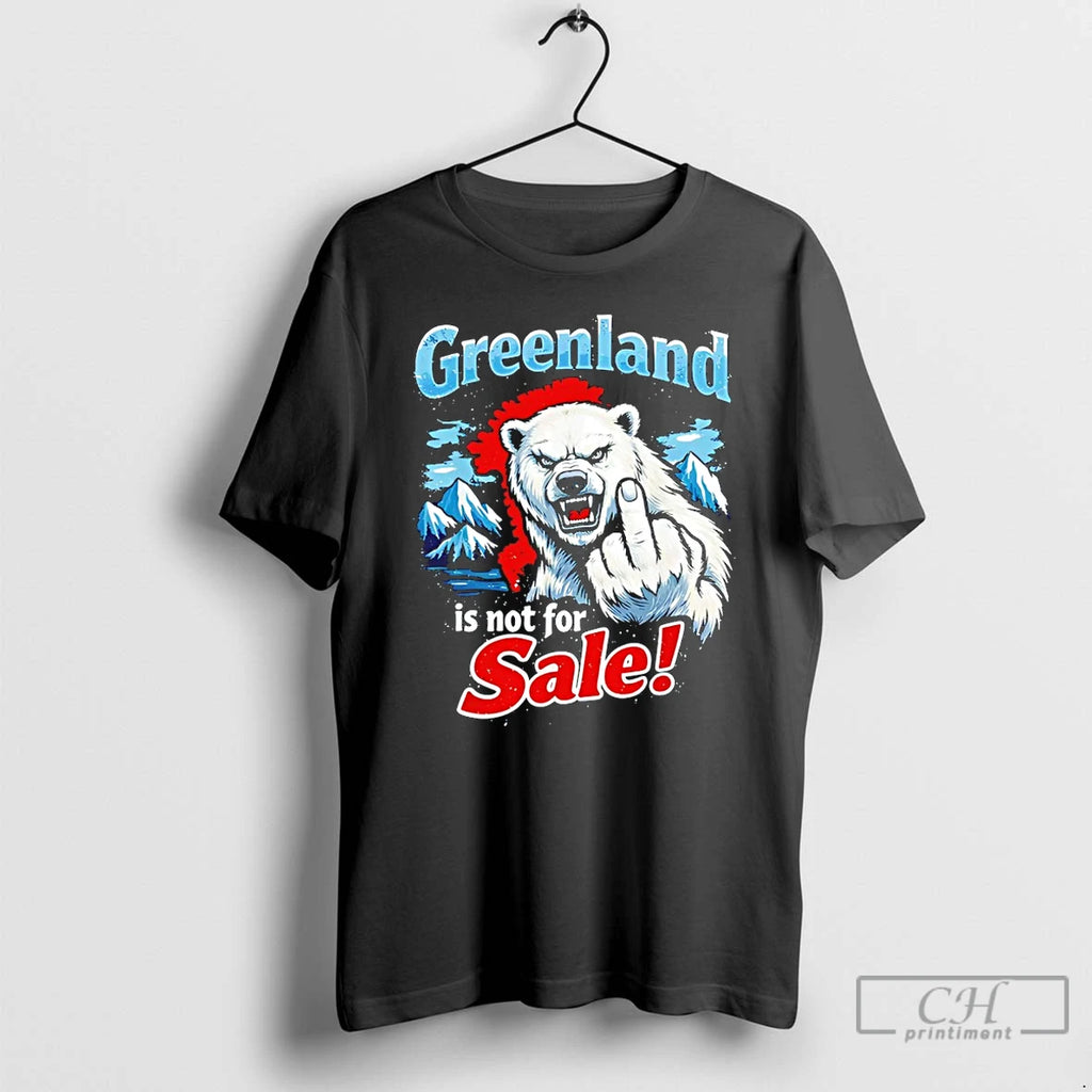 Premium Greenland Is Not For Sale White Bear Middle Finger