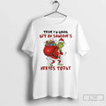 Premium Grinch Santa Hat Think Im Gonna Get On Someones Nerves Today Christmas T Shirts Unisex , , , Long Sleeve Tee