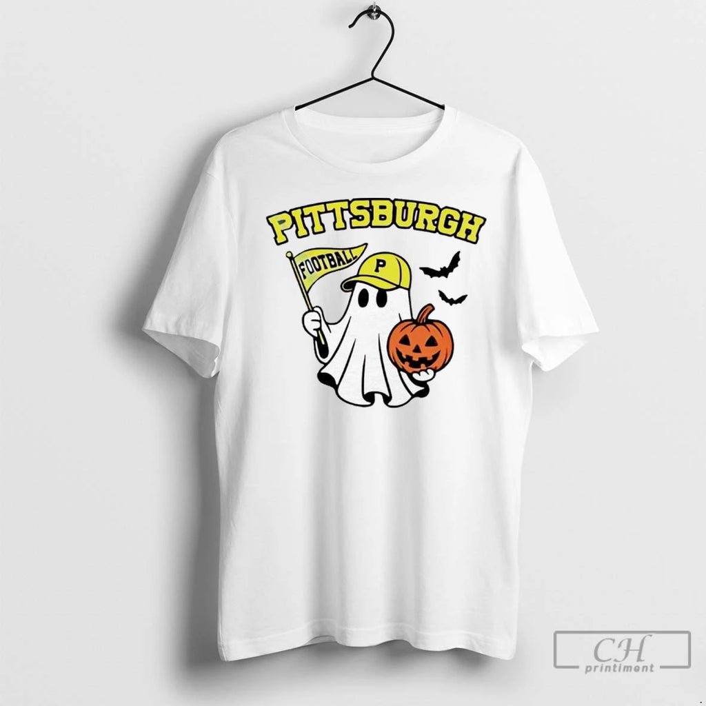 Premium Halloween Ghost Pittsburgh Pirates Football Flag Pumpkin