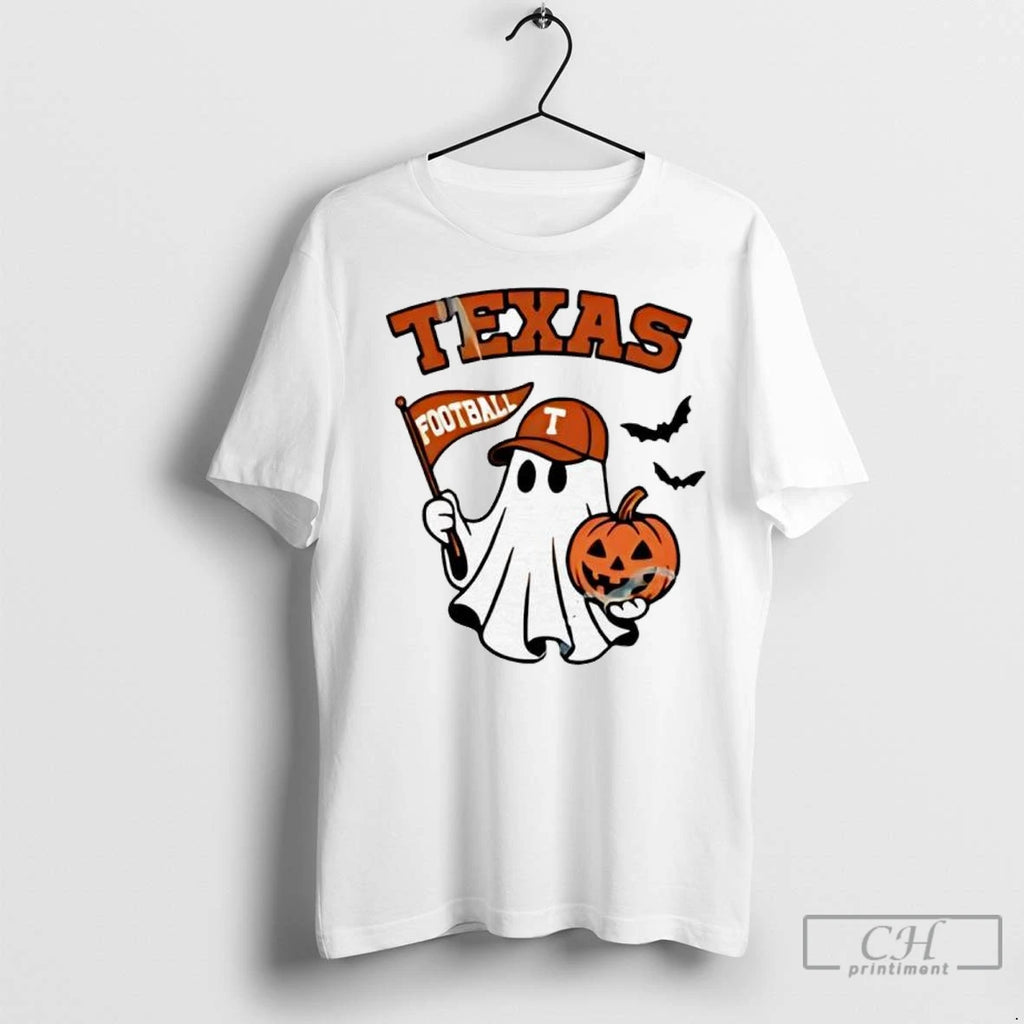 Premium Halloween Ghost Texas Longhorns Football Flag Pumpkin