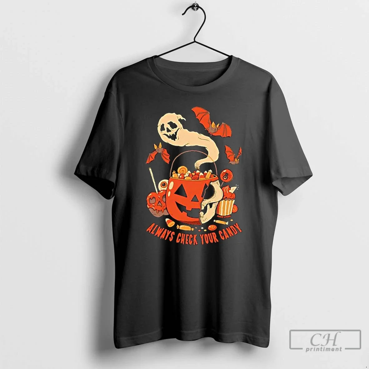 Premium Halloween Always Check Your Candy T Shirts Unisex , , , Long Sleeve Tee