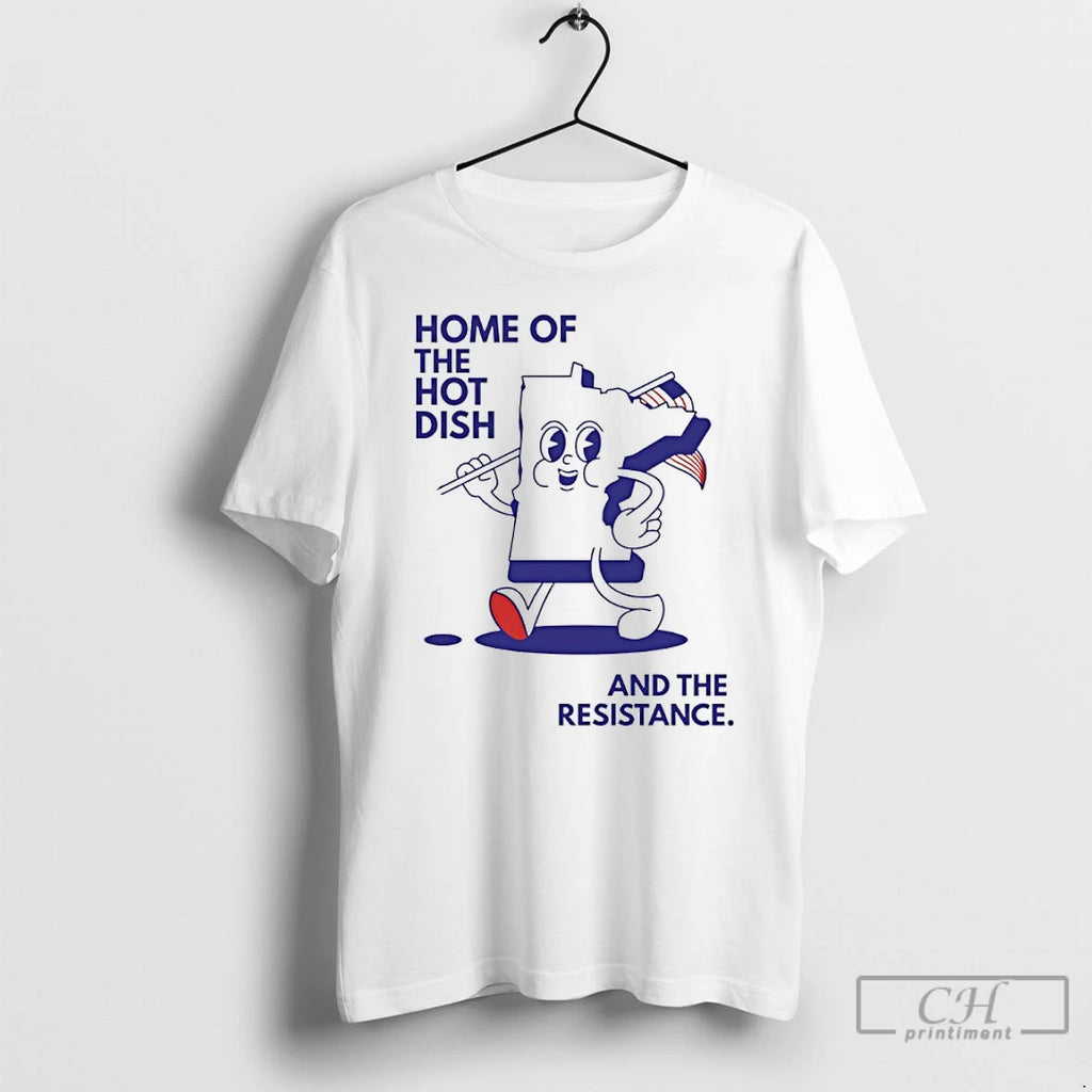 Premium Home Of The Hot Dish And The Resistance Minnesota Map