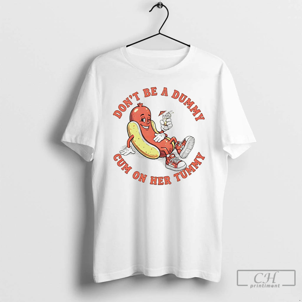 Premium Hot Dog Dont Be A Dummy Cum On Her Tummy