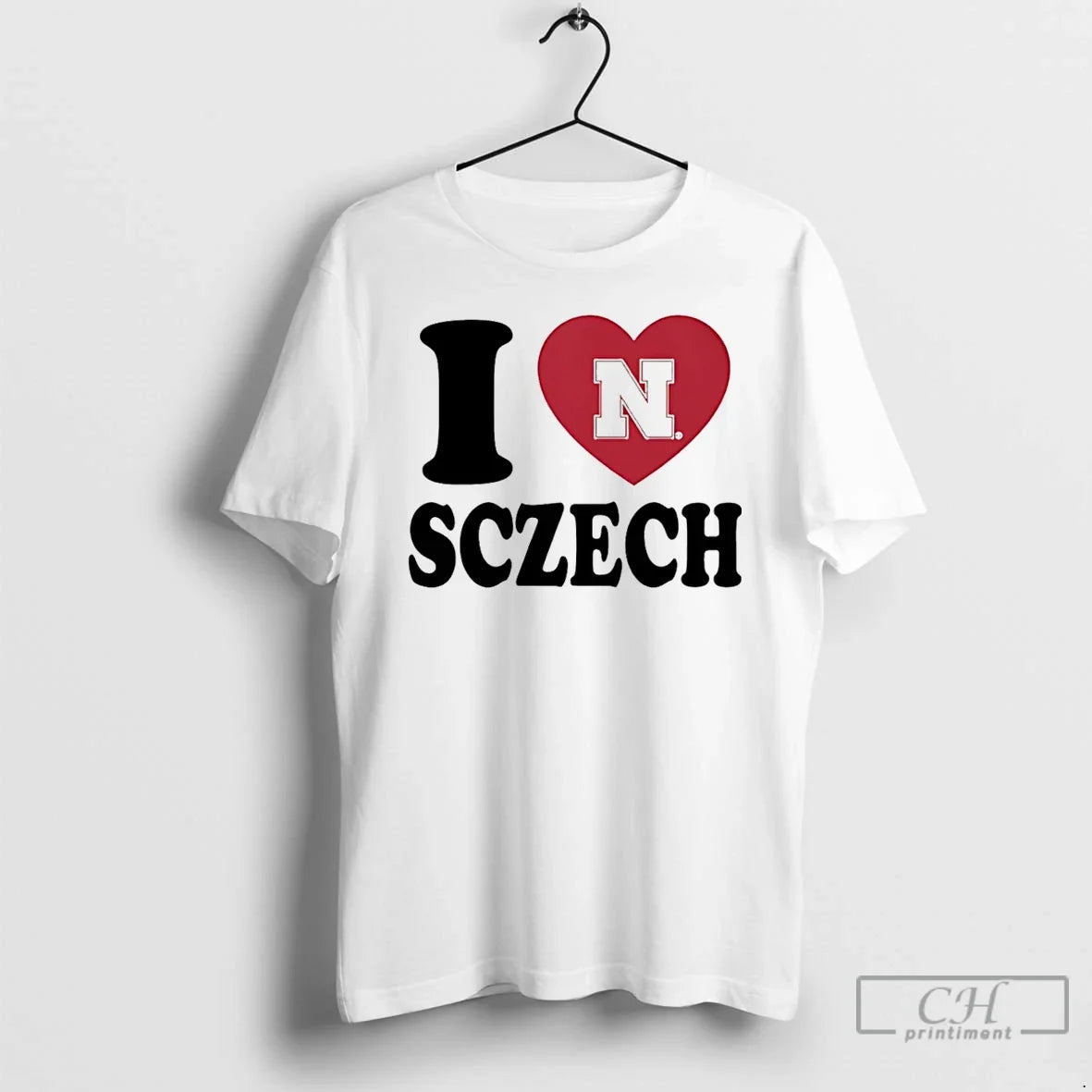 Premium I Love Allie Sczech Nebraska Volleyball Heart T Shirts Unisex , , , Long Sleeve Tee