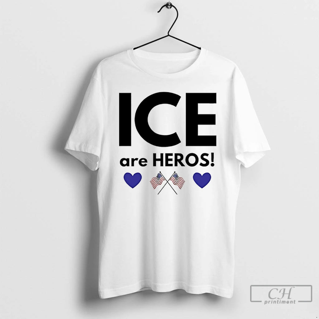 Premium Ice Are Heroes American Flag