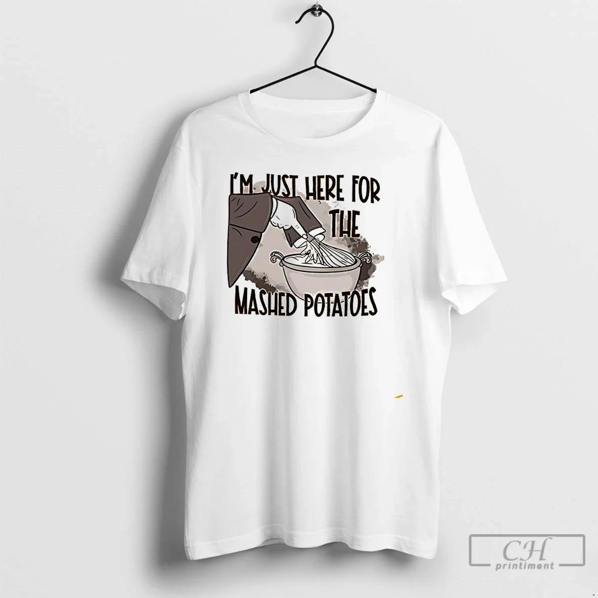 Premium Im Just Here For The Mashed Potatoes T Shirts Unisex , , , Long Sleeve Tee