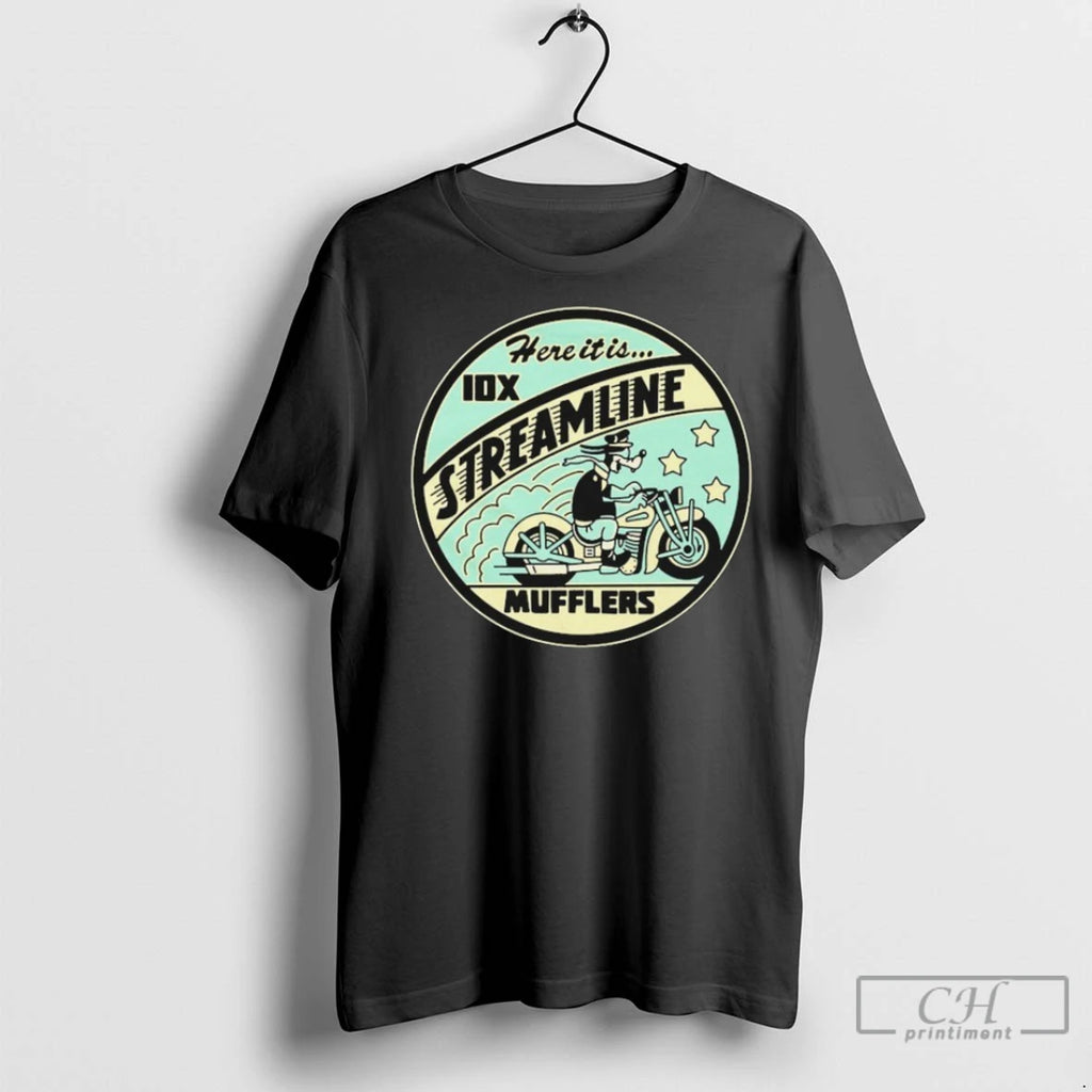 Premium Indestructible Mfg Streamline Here It Is Motor T Shirtss