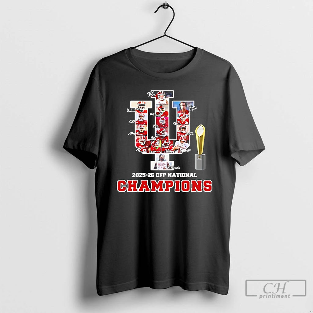 Premium Indiana Football Players Signatures 2025 26 Cfp National Champions