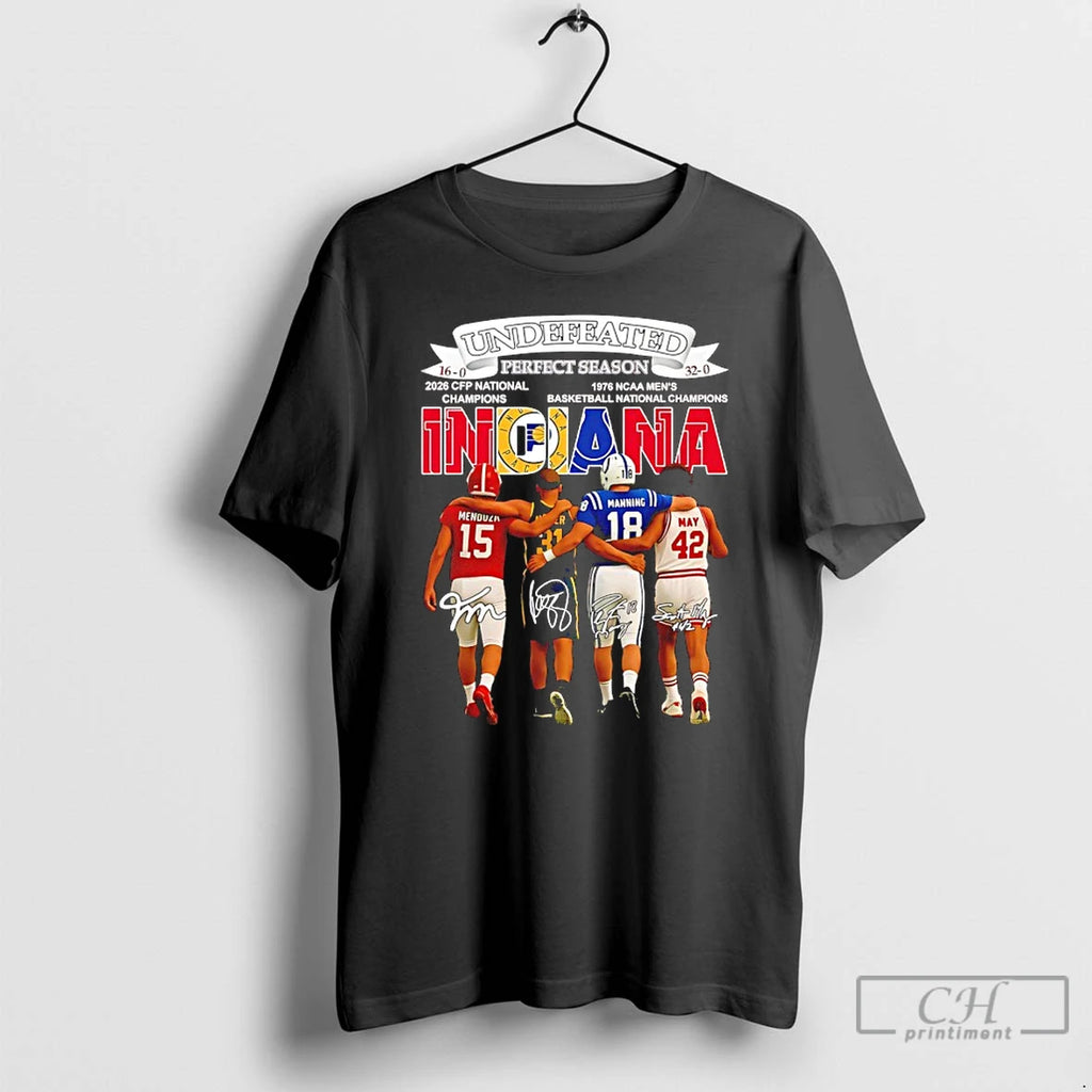 Premium Indiana City Sports Undefeated 16 0 And 32 0 Perfect Season Player Signatures