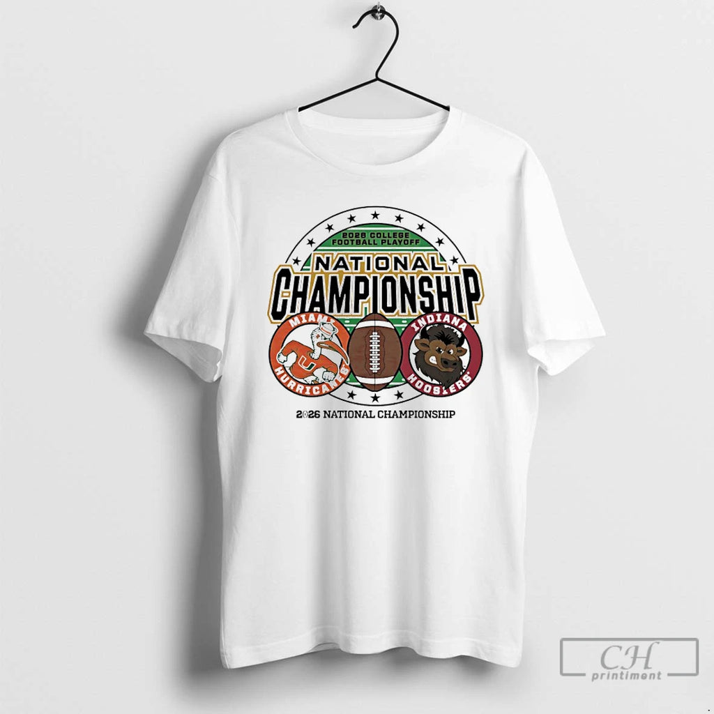 Premium Indiana Vs Miami 2026 Cfp National Championship Game Mascot