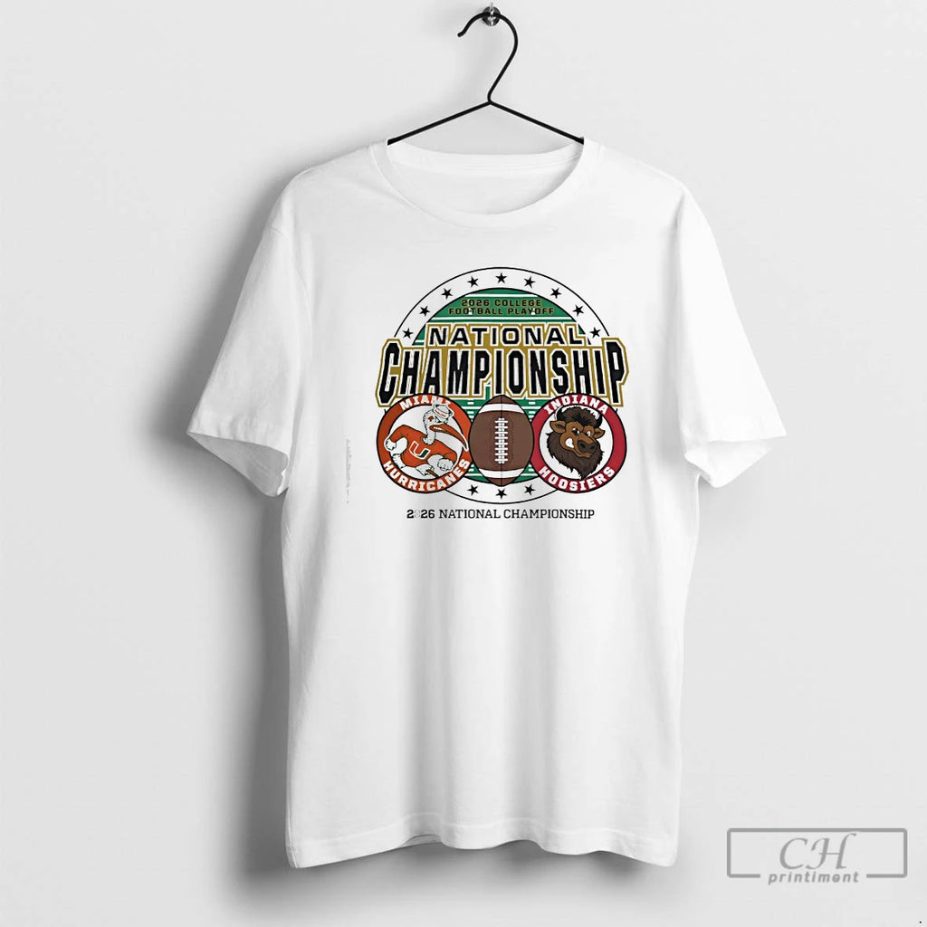Premium Indiana Vs Miami Football 2026 Cfp National Championship Game Matchup