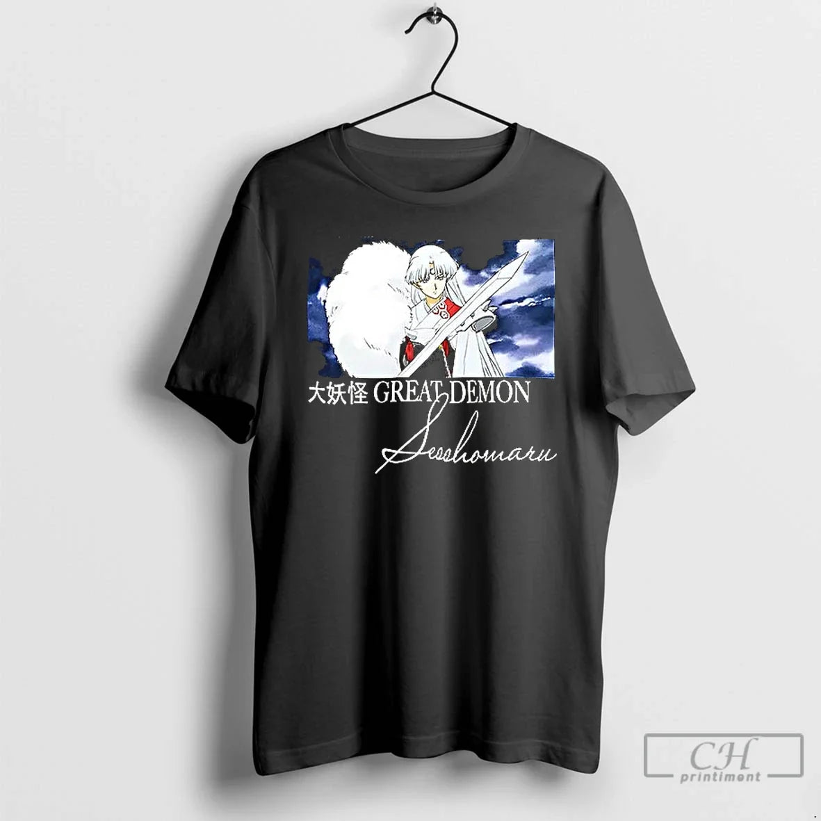 Premium Inuyasha Sesshomaru Great Demon Ceramic Ceramic And Classic Dad Cap T Shirts Unisex , , , Long Sleeve Tee