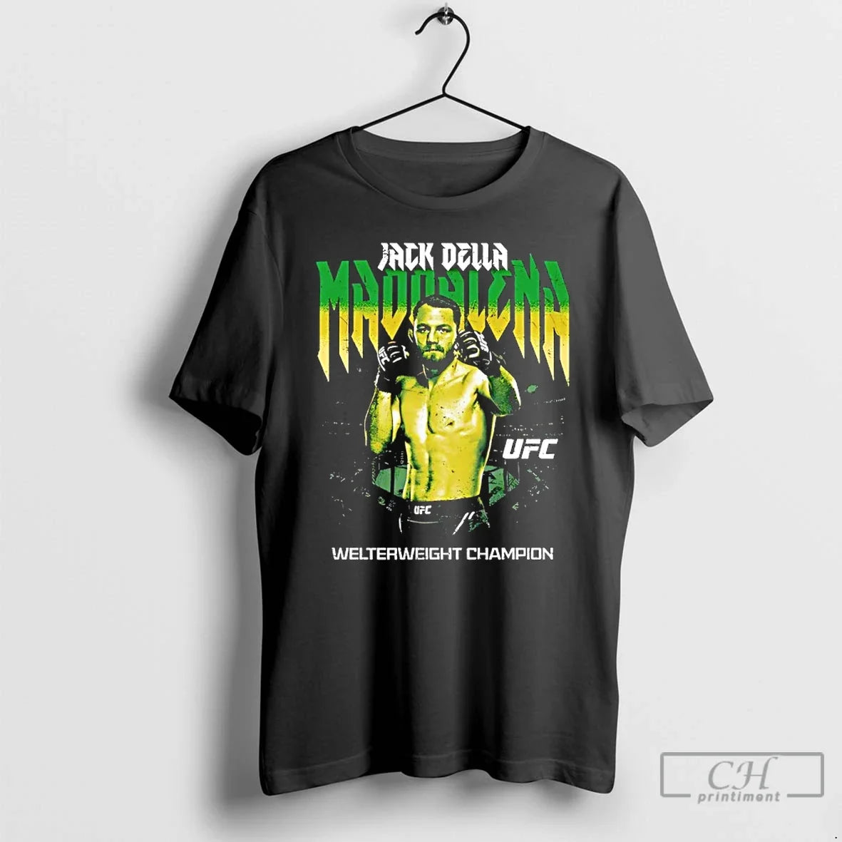 Premium Jack Della Maddalena Fighter Ufc Welterweight Champion Pose T Shirts Unisex , , , Long Sleeve Tee