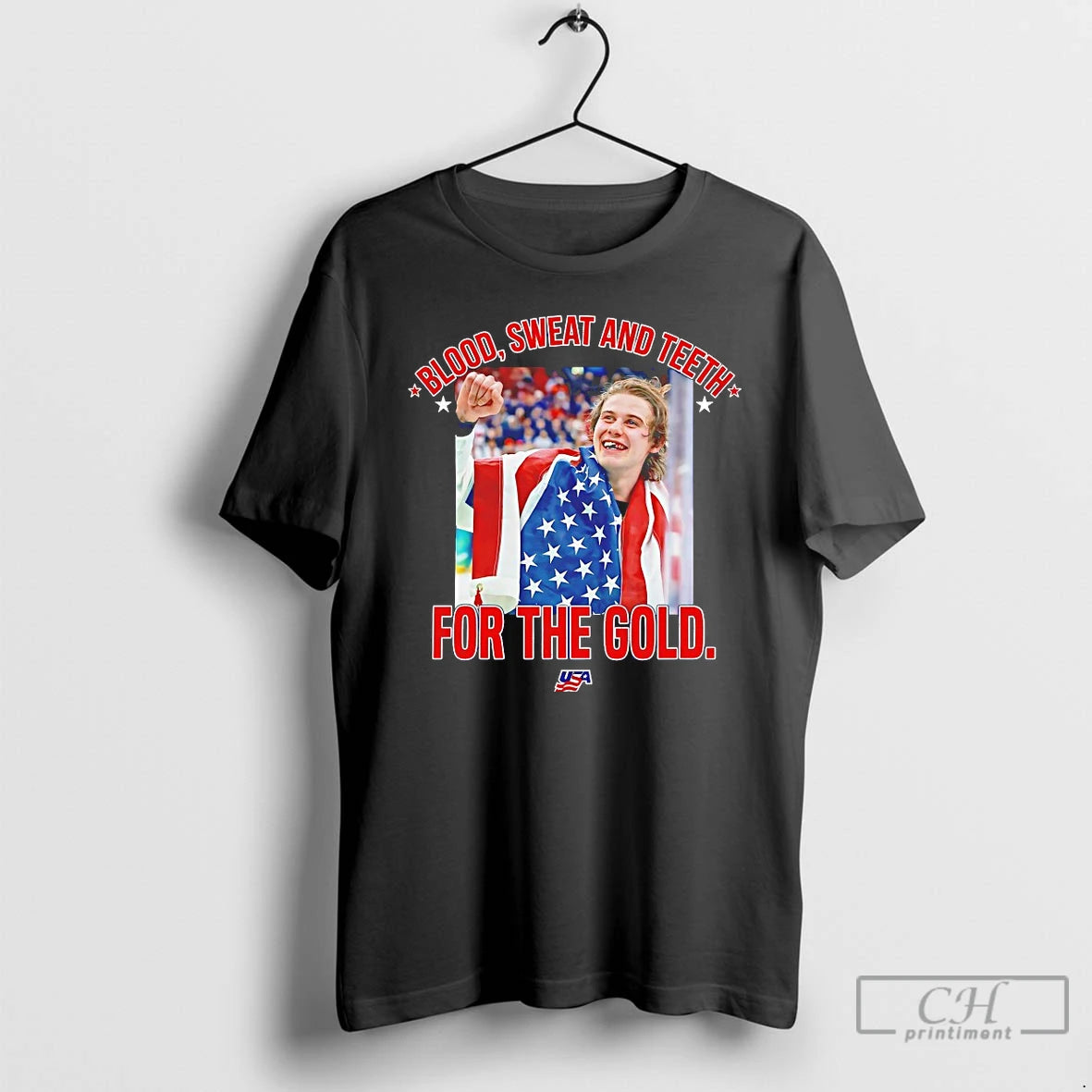 Premium Jack Hughes Bloody Blood Sweat And Teeth For The Gold