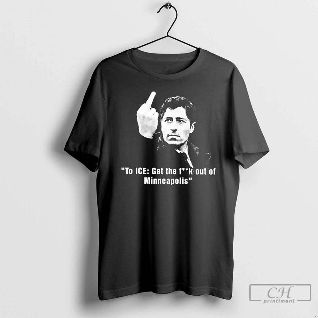 Premium Jacob Frey Middle Finger To Ice Get The Fuck Out Of Minneapolis T Shirts