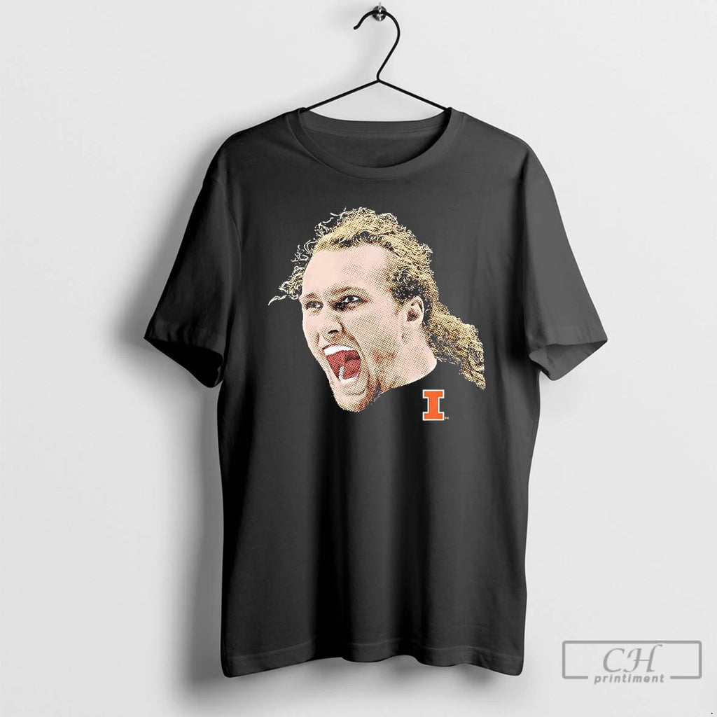 Premium Jake Davis Portrait Head Illinois Fighting Illini