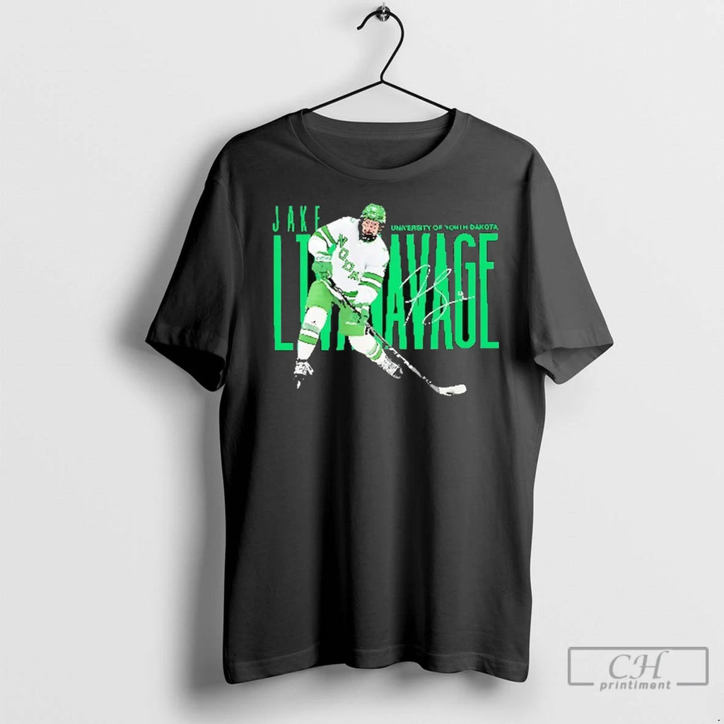 Premium Jake Livanavage University Of North Dakota Hockey Signature